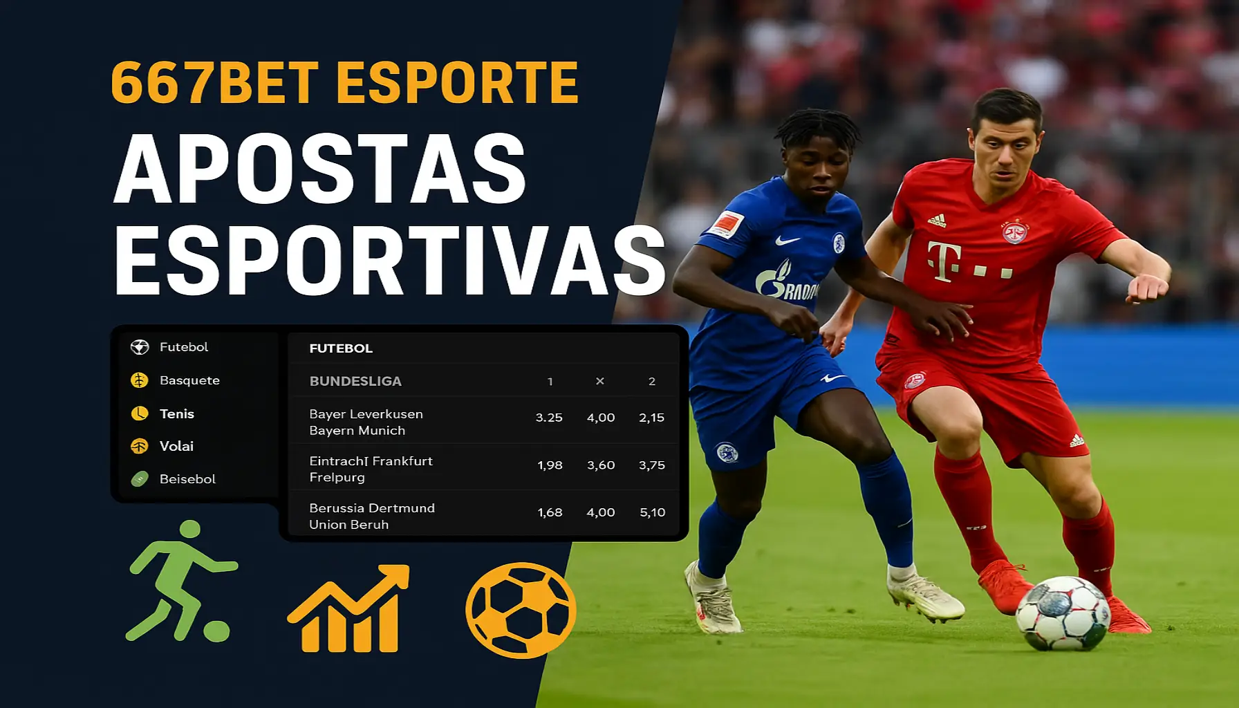 Aposte em apostas esportivas no cassino online 667BET