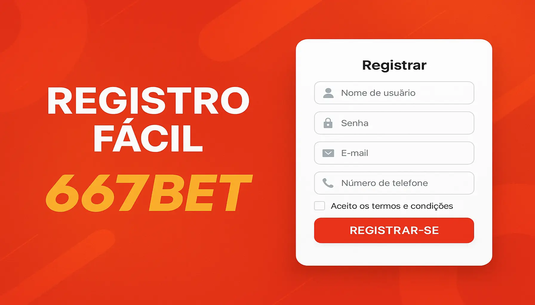 Não Perca tempo, o rRgistro na site 667BET